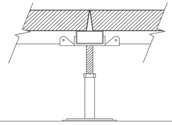 Struttura ST4 P50 per pavimenti sopraelevati Struttura ST4 P50 per pavimenti sopraelevati